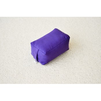 Mini-zafu rectangle violet (épeautre)