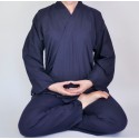 samue bleu vêtement méditation