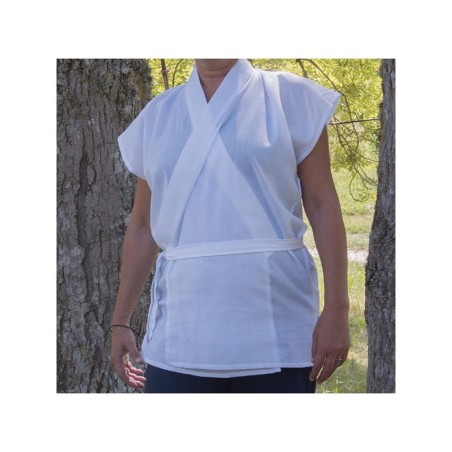 Veste juban sans manches, en coton léger Veste juban sans manches, en coton léger