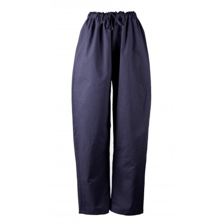 Pantalon bleu nuit  en coton
