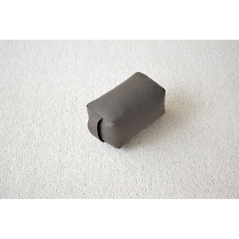 Mini-zafu brique gris (épeautre)