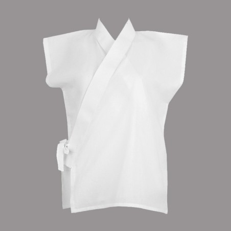 Veste juban sans manches, en coton léger Veste juban sans manches, en coton léger