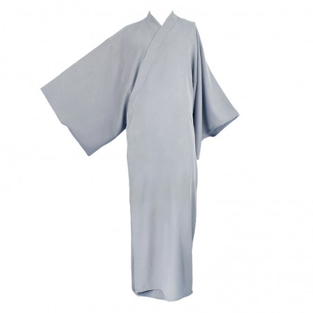 kimono long gris clair pour zazen