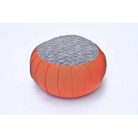 zafu standard kapok Imprimés tissu japonais orange