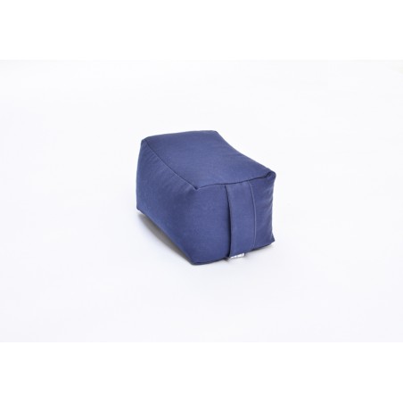 Mini-zafu brique (épeautre) bleu marine
