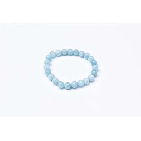 Mala bracelet en quartz bleu, 8 mm