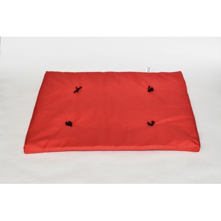 Zafuton de voyage rouge Zafuton de voyage rouge