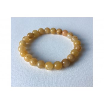 Mala bracelet Jade jaune, 8 mm