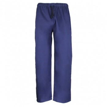 pantalon bleu en coton bio