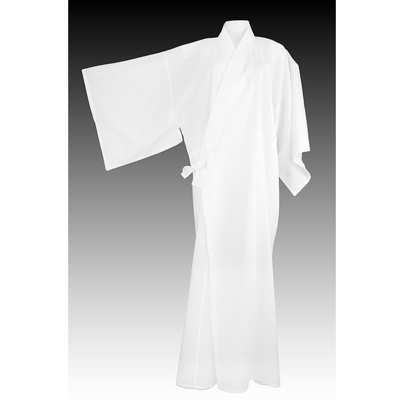 Kimono long blanc classique