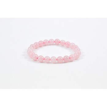 Mala bracelet en quartz rose