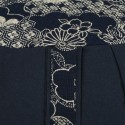 Zafu standard kapok Nuage fleur marine, nuit de chine, tissu japonais