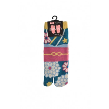 Chaussettes japonaises (tabi), Motif Kimono, 36-40