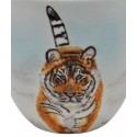 Tasse « le tigre » Séverine Soulat artiste-peintre sur porcelaine