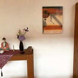 Re(découvrez) quelques images de l'exposition de Liliane Bordes "Les objets du zen" qui a eu lieu au Dojo Zen de Paris. 🙏😀

#exposition
#peinture 
#zazen
#dojozen
#bouddhisme
#boutiquezen 
#paris
#artgallery