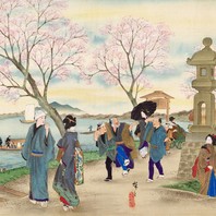 Quand le printemps arrive... 🌸

Hanami, littéralement « regarder les fleurs », hana 花, "fleur", et mi 見, "regarder" est une tradition très importante au Japon.🙏

Chaque début de printemps a lieu la floraison des cerisiers dans l'archipel japonais, créant ainsi de magnifiques paysages. 🏞️🌸 

🖌️ Scènes de Tokyo et vues du Mont Fuji | Période Meiji, fin du 19e siècle. Oeuvre de Utagawa Hiroshige III (1842-1894)